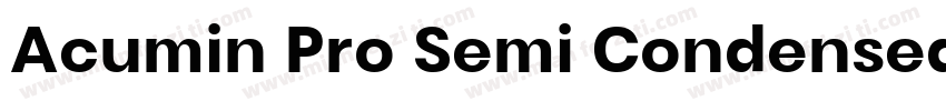 Acumin Pro Semi Condensed Ult Blk字体转换